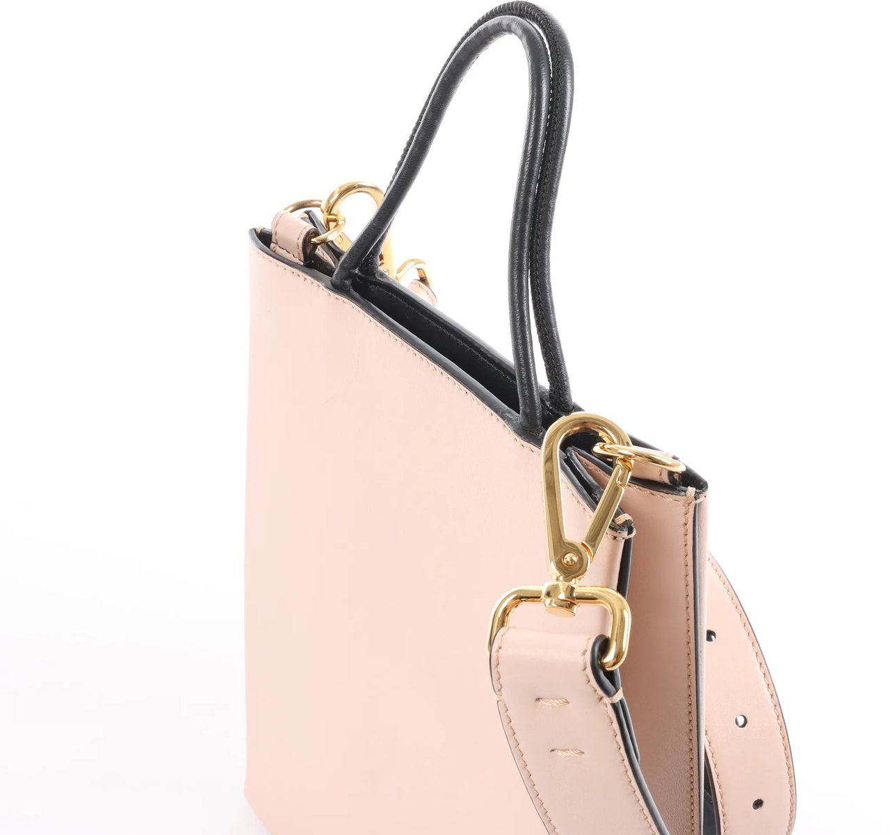 Fendi Shopping bag M Leather 2Way Handbag in Pink 8BH382 Roze