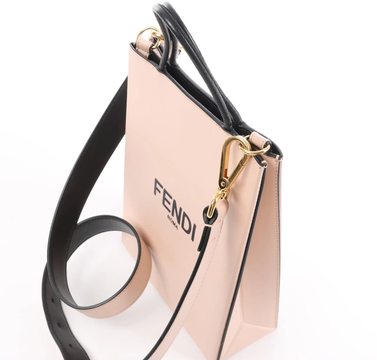 Fendi Shopping bag M Leather 2Way Handbag in Pink 8BH382 Roze