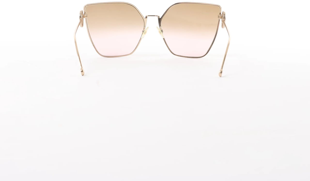 Fendi Fendi Oversized Cat-eye Sunglasses in Gold Metal FF0323/S Divers