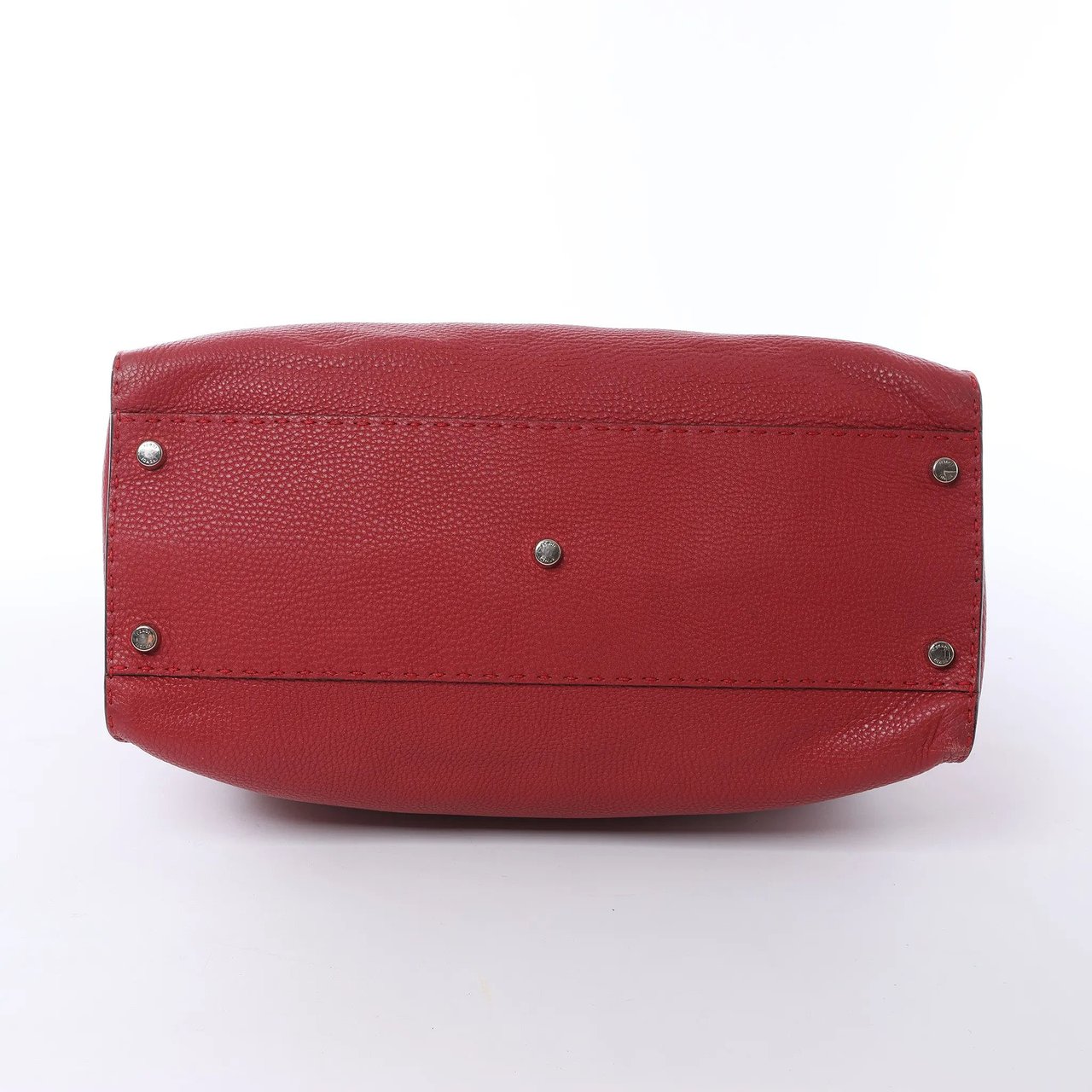 Fendi Peekaboo Large Selleria Leather 2Way Handbag in Red 8BN210 Divers