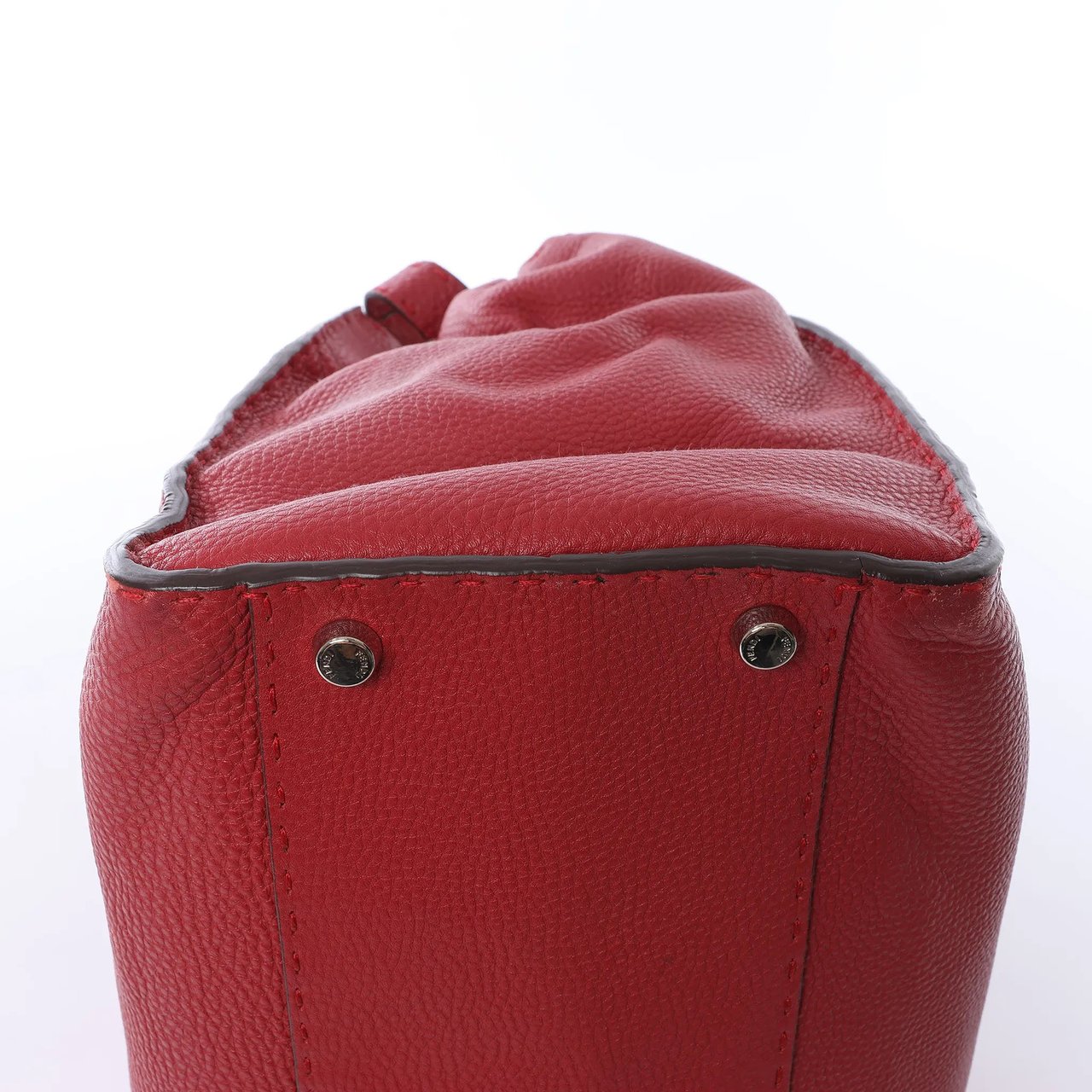 Fendi Peekaboo Large Selleria Leather 2Way Handbag in Red 8BN210 Divers