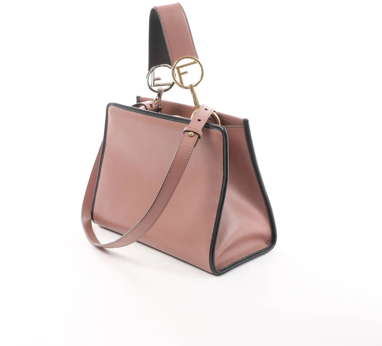 Fendi Runaway Leather 2Way Handbag in Pink 8BH344 Roze
