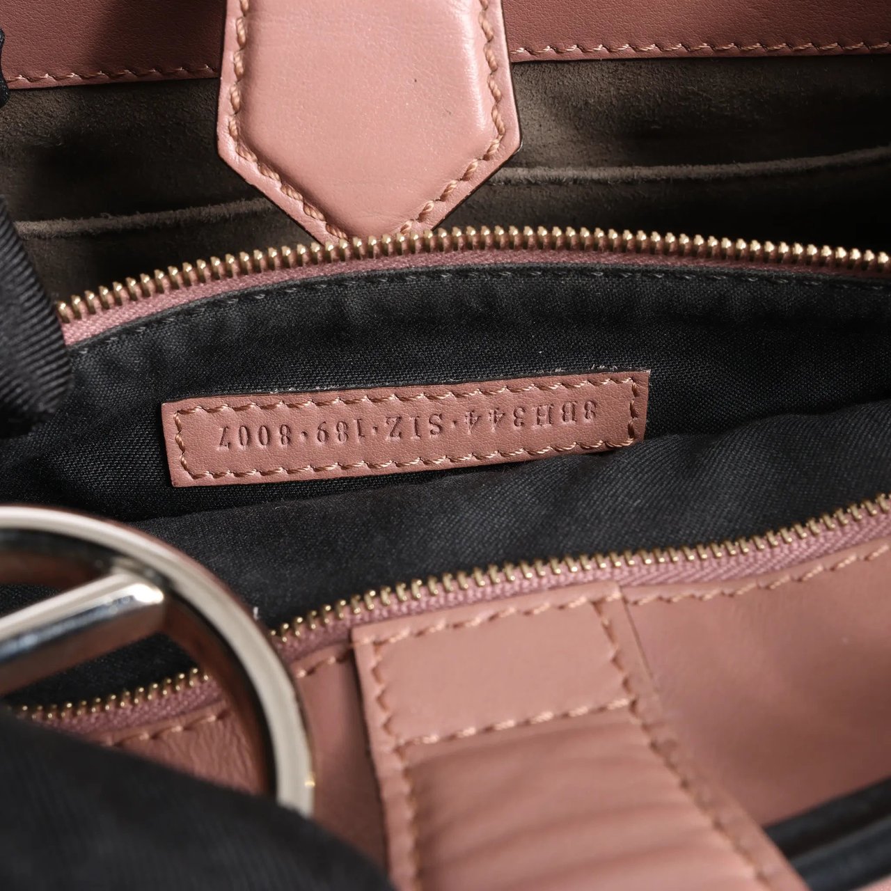 Fendi Runaway Leather 2Way Handbag in Pink 8BH344 Roze