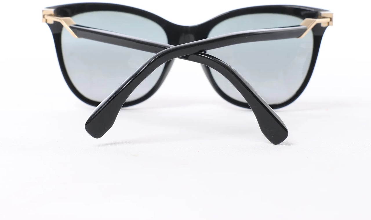 Fendi Zucca FF Logo Wayfarer Sunglasses in Black Zwart