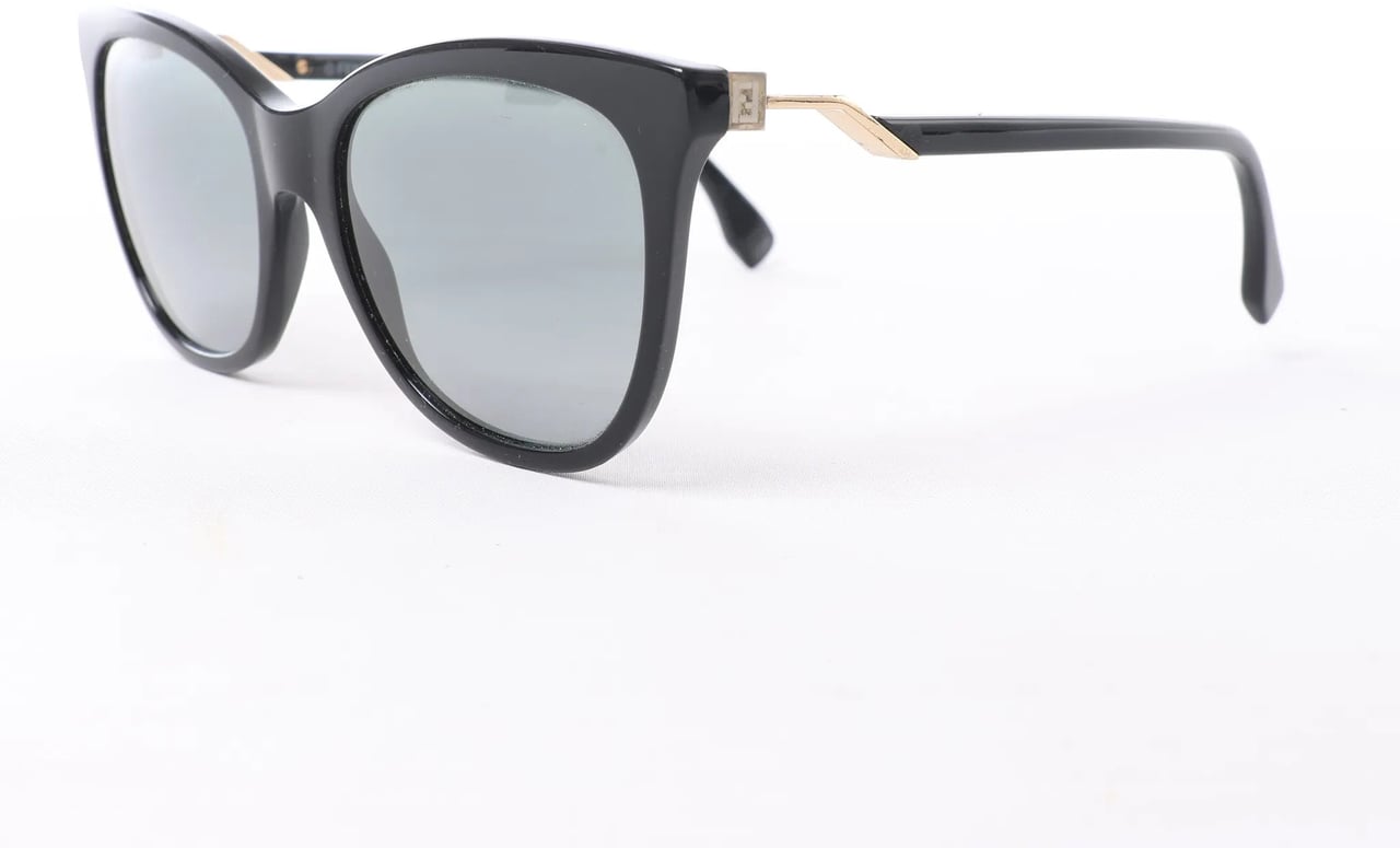 Fendi Zucca FF Logo Wayfarer Sunglasses in Black Zwart