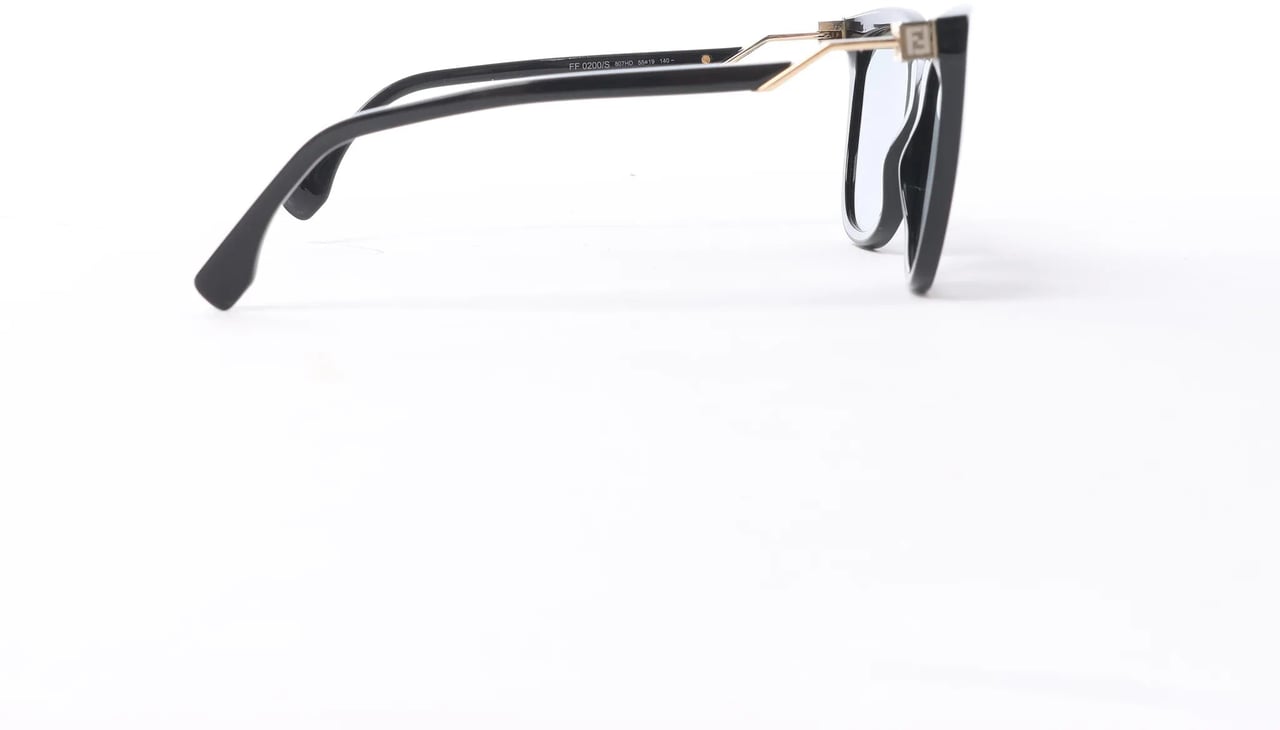 Fendi Zucca FF Logo Wayfarer Sunglasses in Black Zwart
