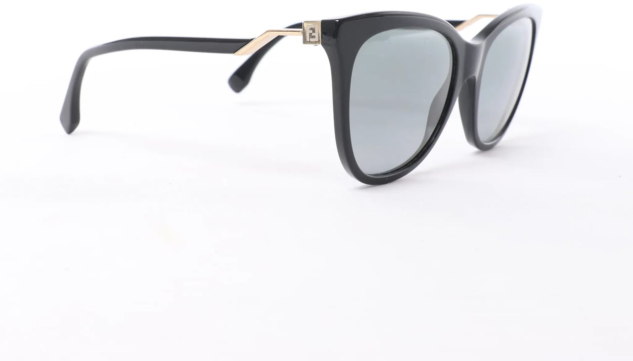 Fendi Zucca FF Logo Wayfarer Sunglasses in Black Zwart