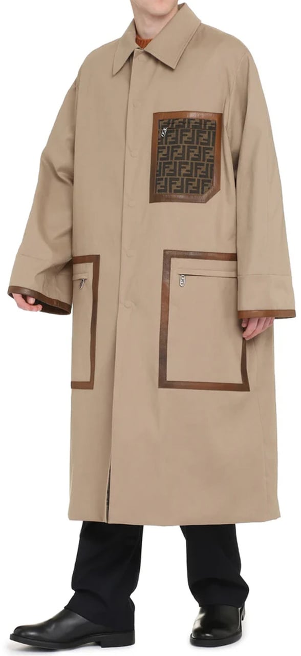 Fendi Fendi Reversible Trench Coat Beige