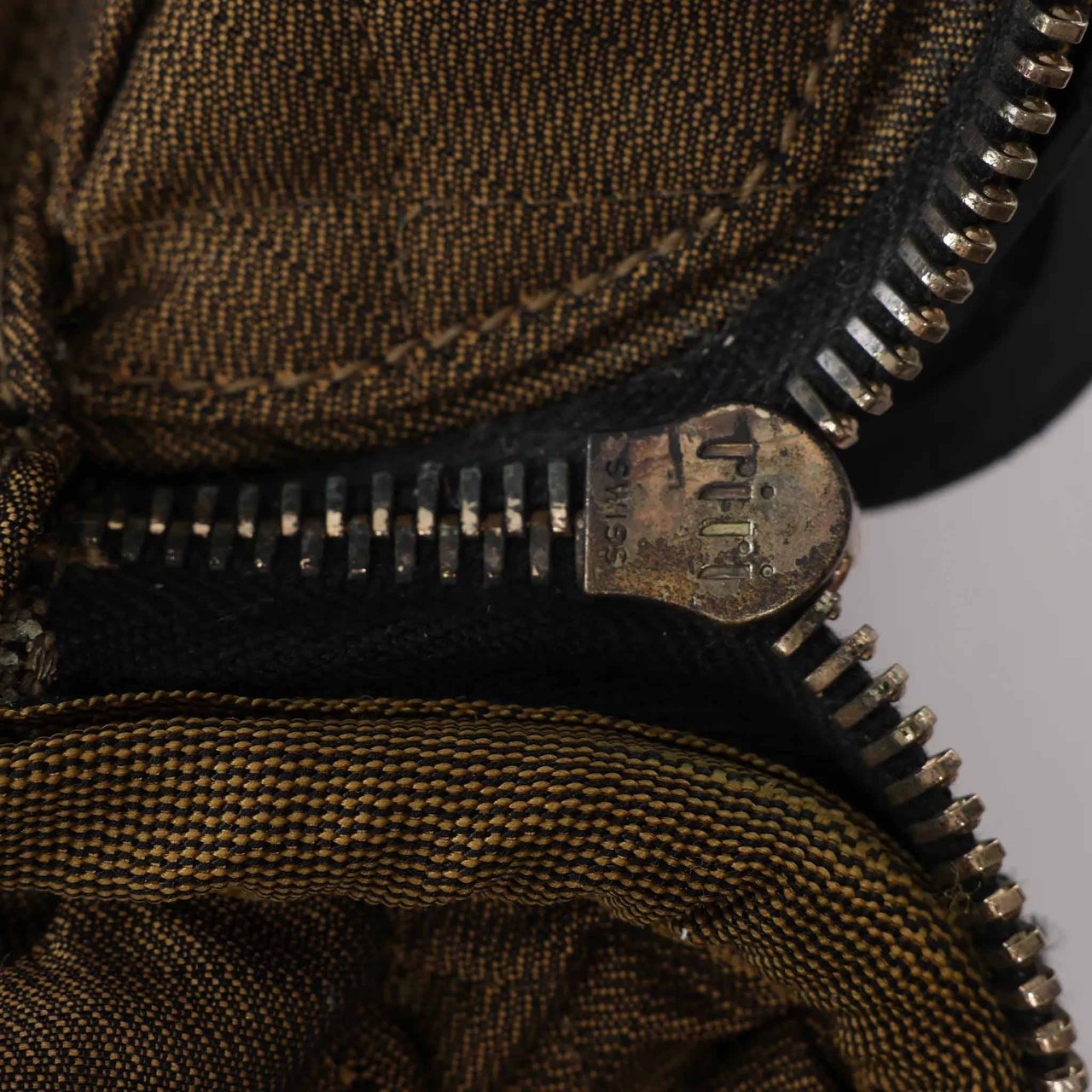 Fendi Zucca Canvas & Leather Travel Bag in Brown Bruin