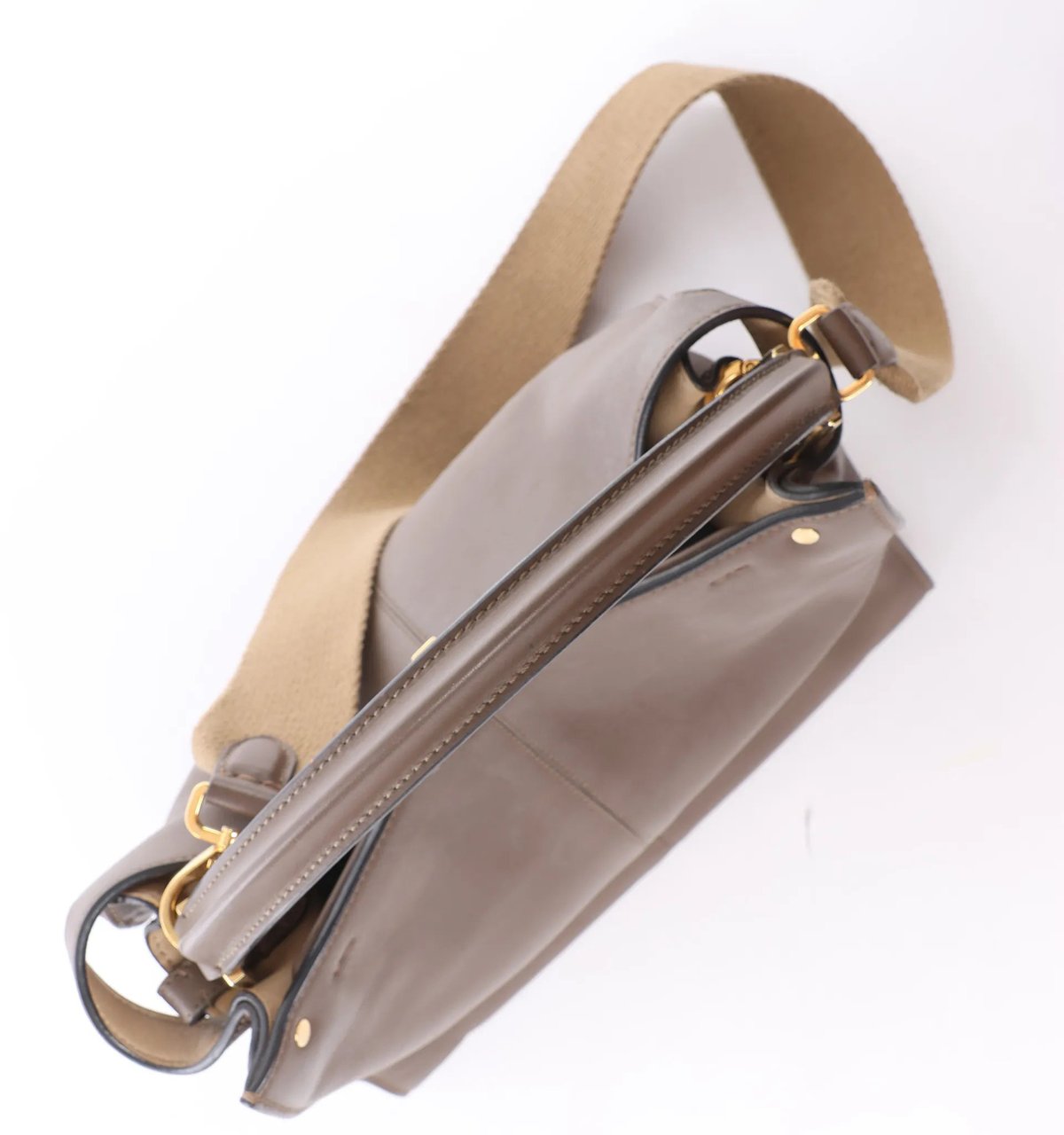 Fendi Peekaboo X-light Leather 2Way Handbag in Brown 8BN310 Bruin
