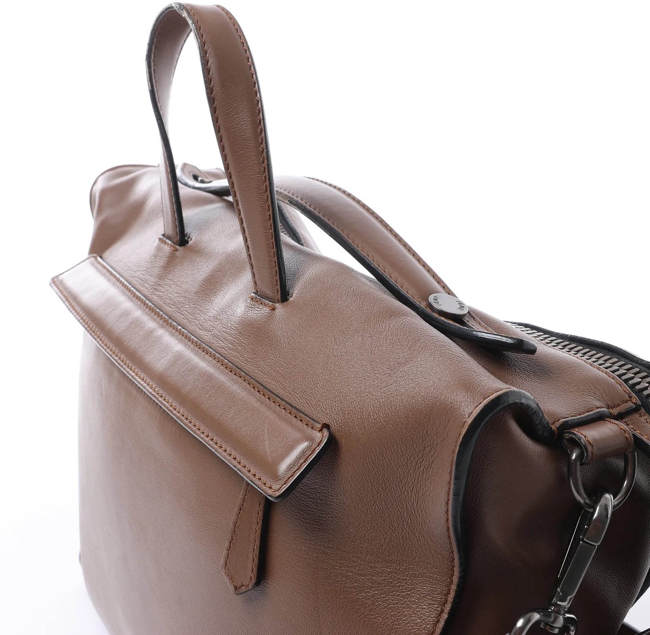 Fendi Lui Urban Leather 2Way Handbag in Brown 7VA400 Bruin