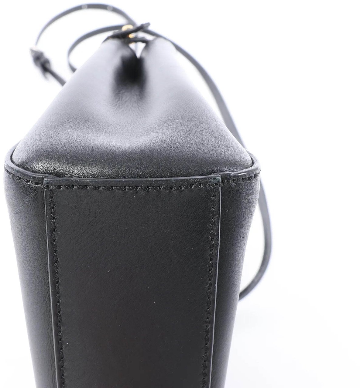 Fendi Peekaboo Mini Leather 2Way Handbag in Black 8BN227 Zwart