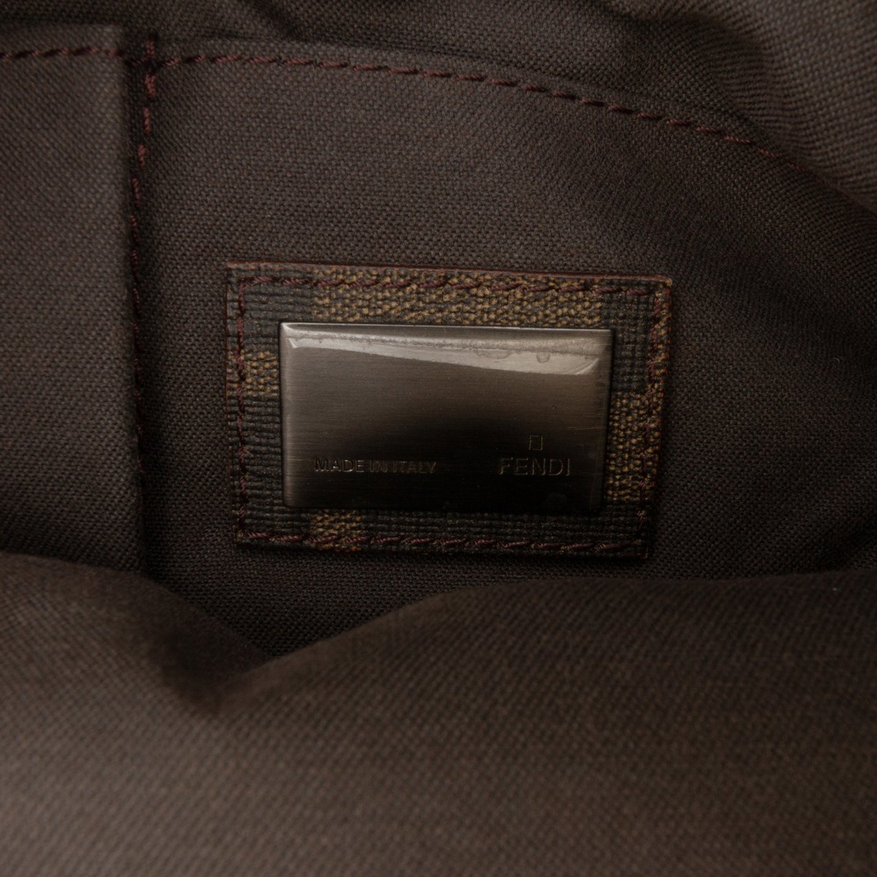 Fendi Zucca Spalmati Crossbody Bruin