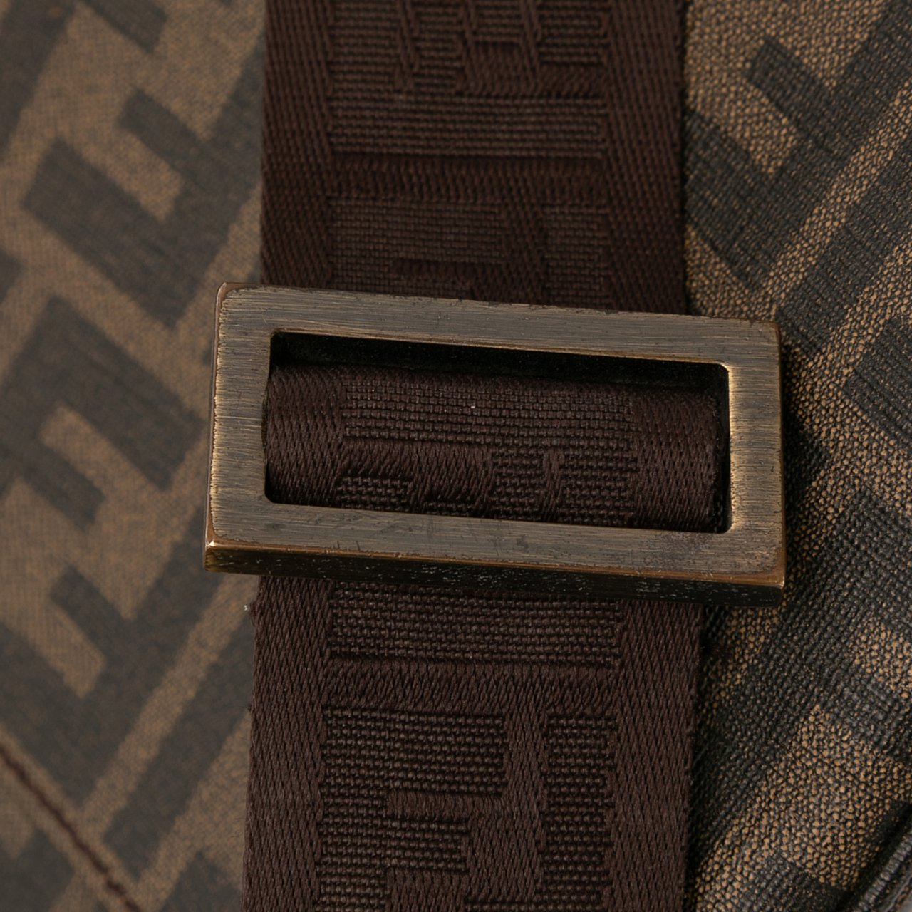 Fendi Zucca Spalmati Crossbody Bruin