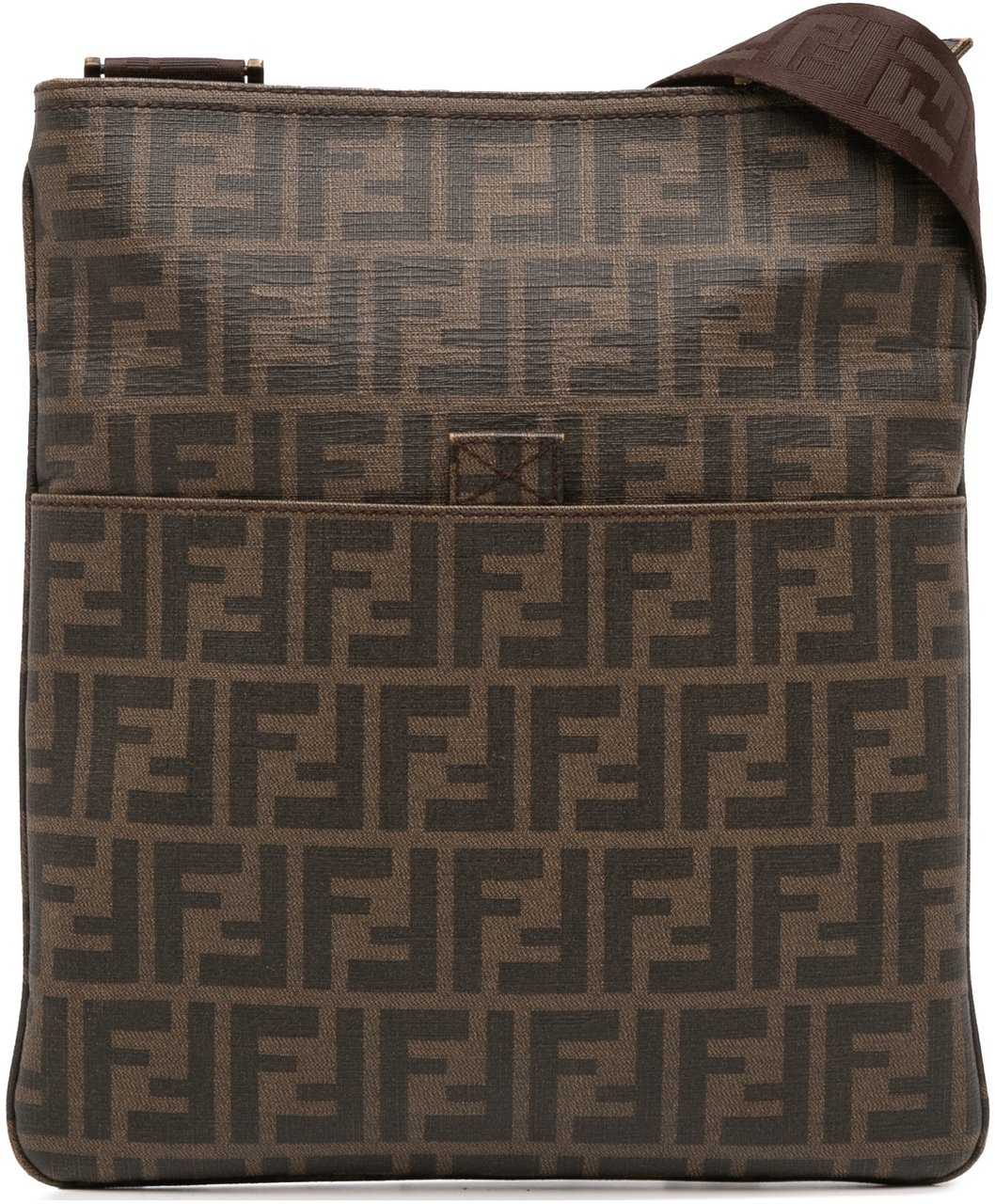 Fendi Zucca Spalmati Crossbody Bruin