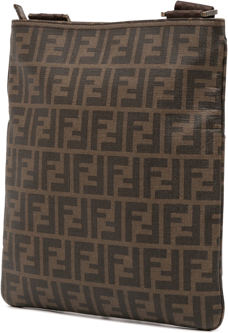 Fendi Zucca Spalmati Crossbody Bruin