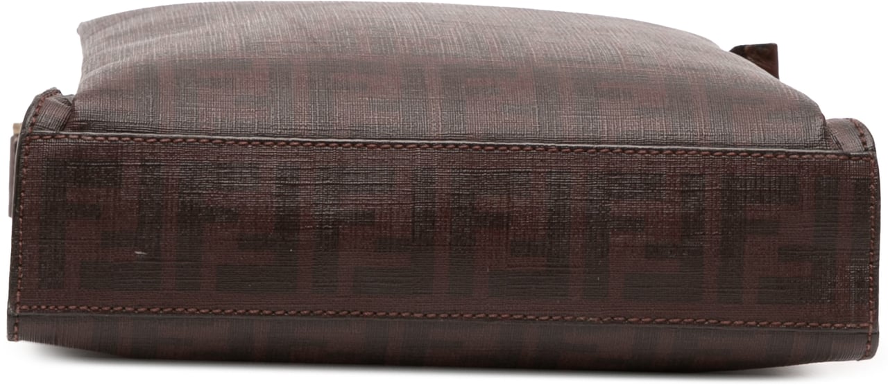 Fendi Zucca Coated Canvas Crossbody Bruin