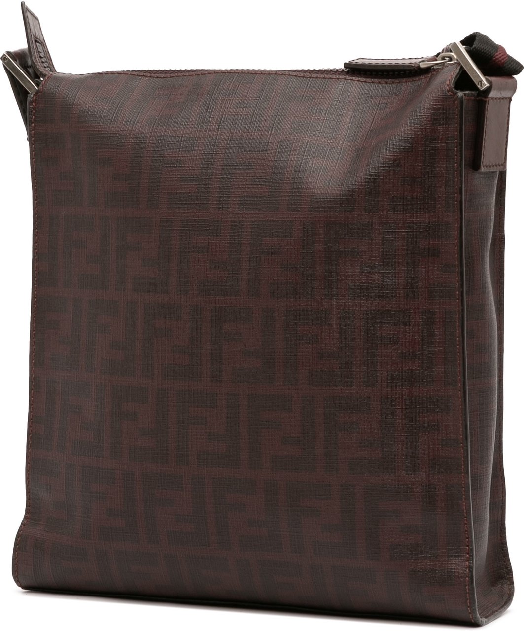Fendi Zucca Coated Canvas Crossbody Bruin