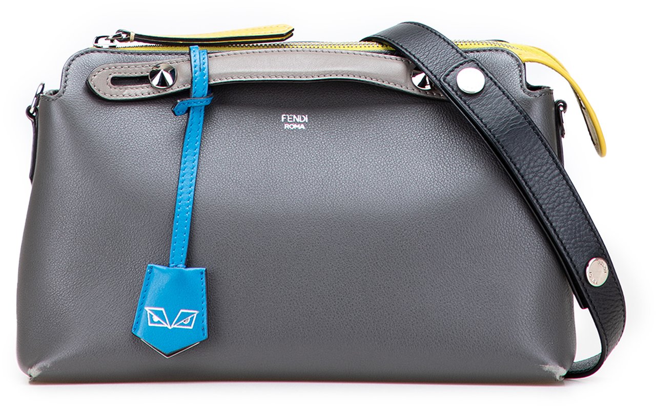 Fendi Medium Tricolor Leather By The Way Satchel Grijs