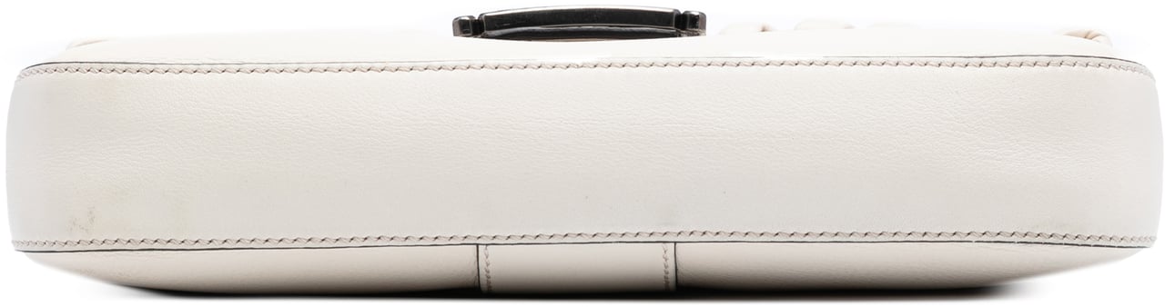 Fendi Whipstitch Leather Baguette Crossbody Wit