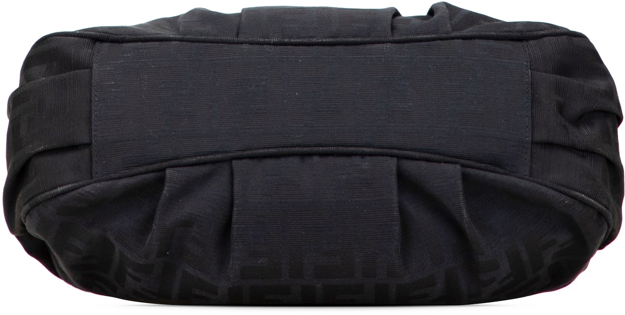 Fendi Small Zucca Canvas Mia Chain Tote Zwart
