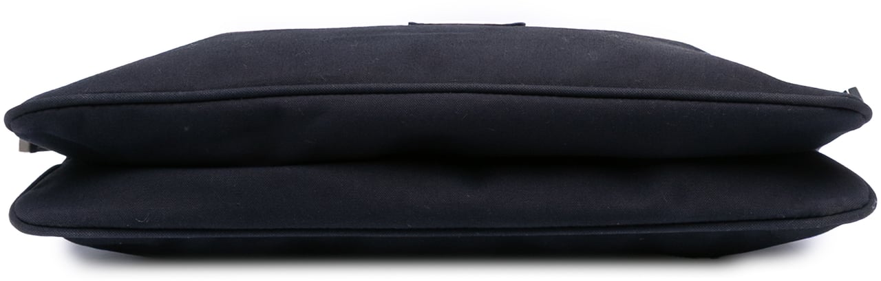 Fendi Canvas FF Marble Double Flap Shoulder Bag Blauw