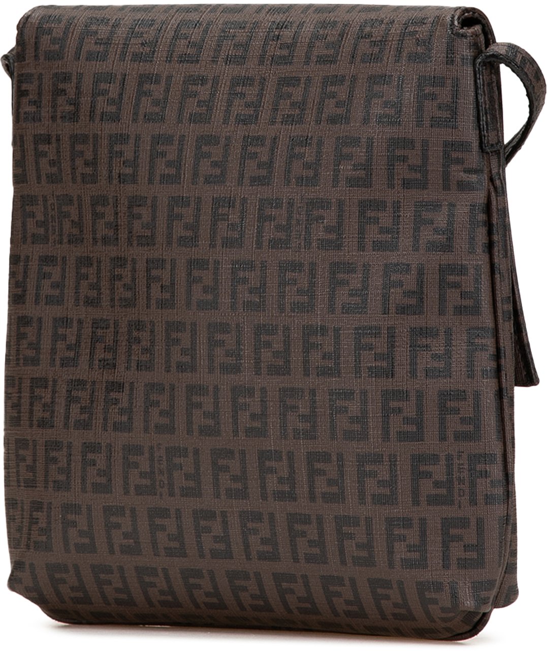 Fendi Zucchino Spalmati Crossbody Bruin