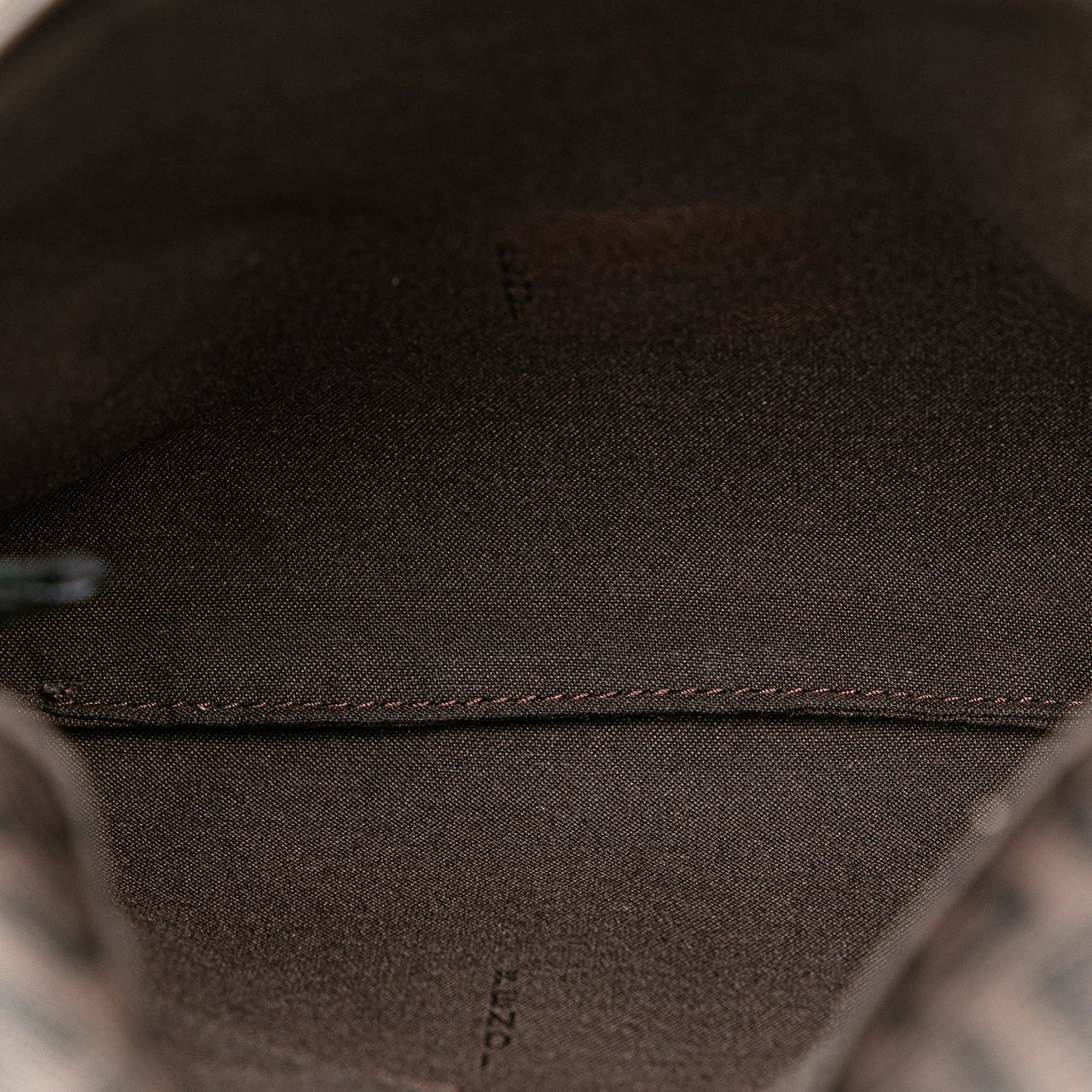 Fendi Zucchino Spalmati Crossbody Bruin