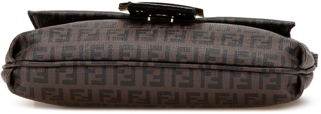 Fendi Zucchino Spalmati Crossbody Bruin