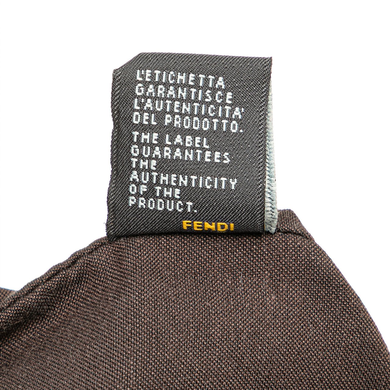 Fendi Zucchino Spalmati Crossbody Bruin