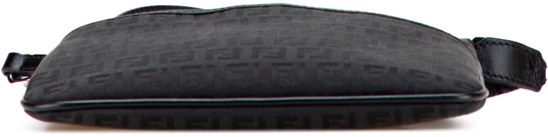 Fendi Zucchino Canvas Crossbody Zwart