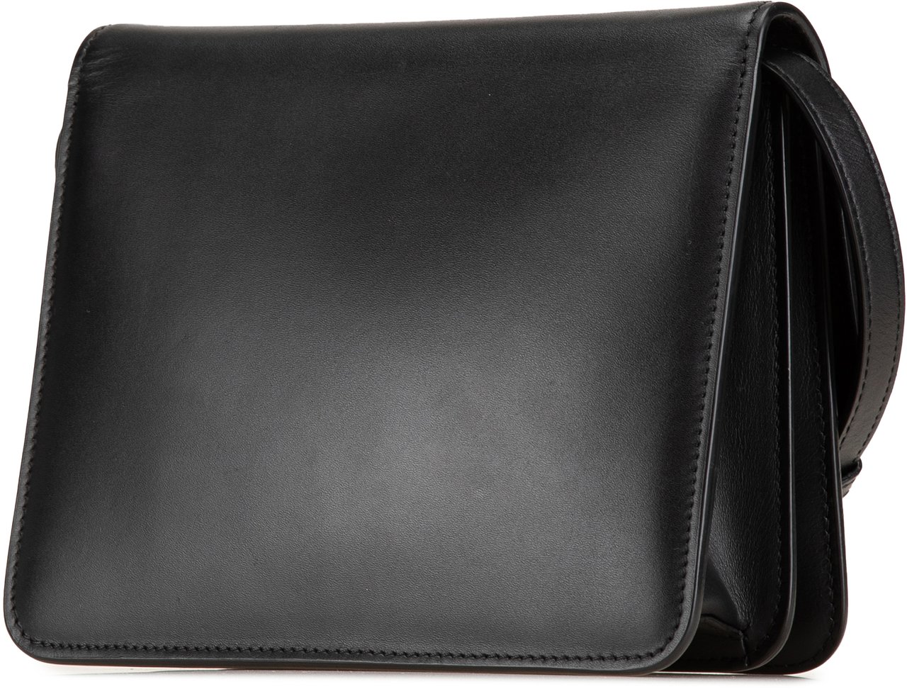 Fendi Leather Crystal Fab Crossbody Zwart