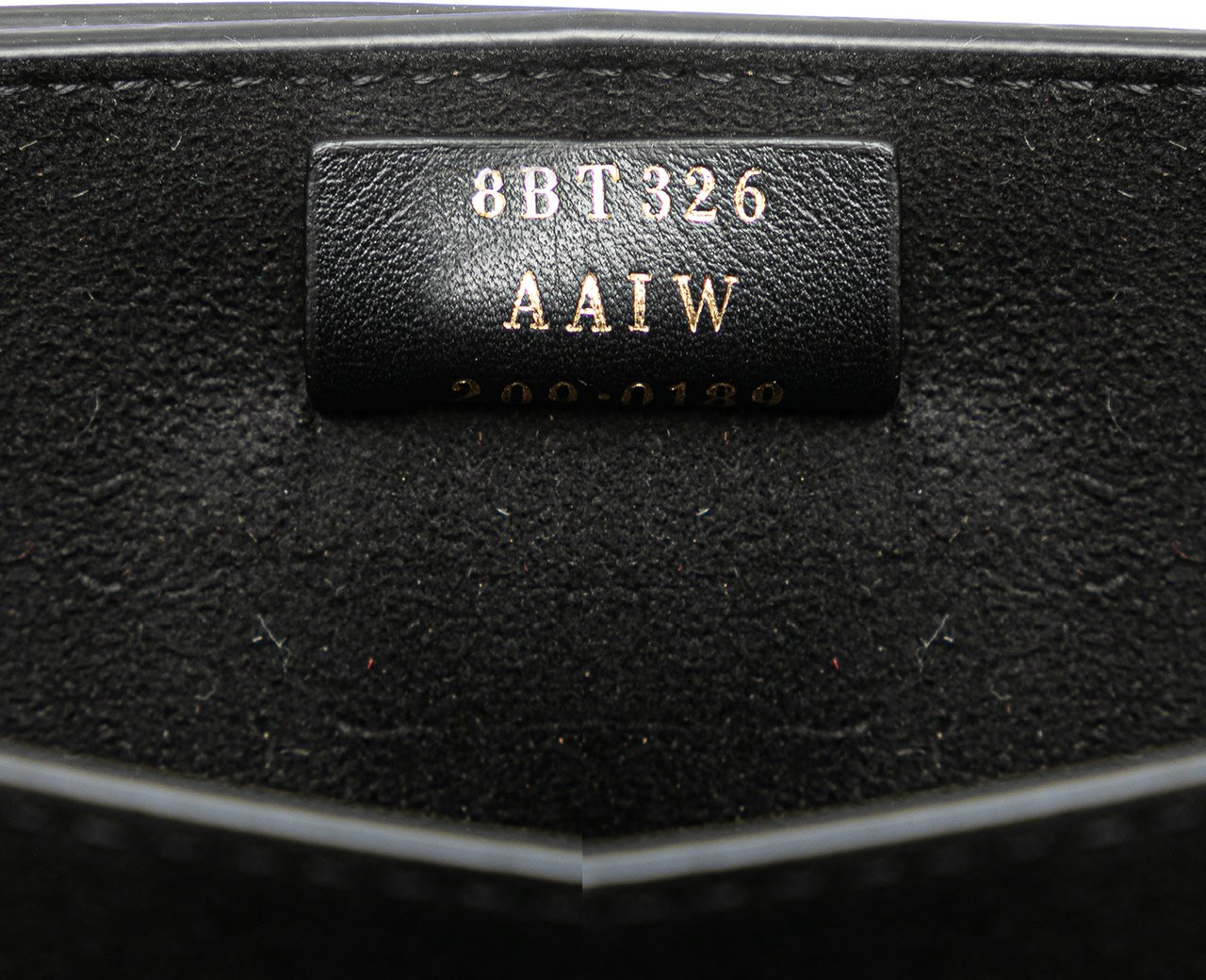 Fendi Leather Crystal Fab Crossbody Zwart