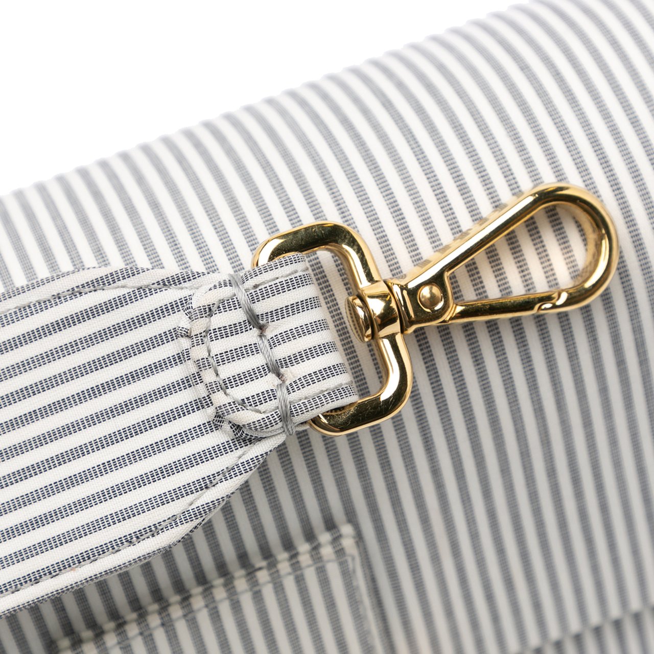 Fendi Striped Jersey Baguette Satchel Wit