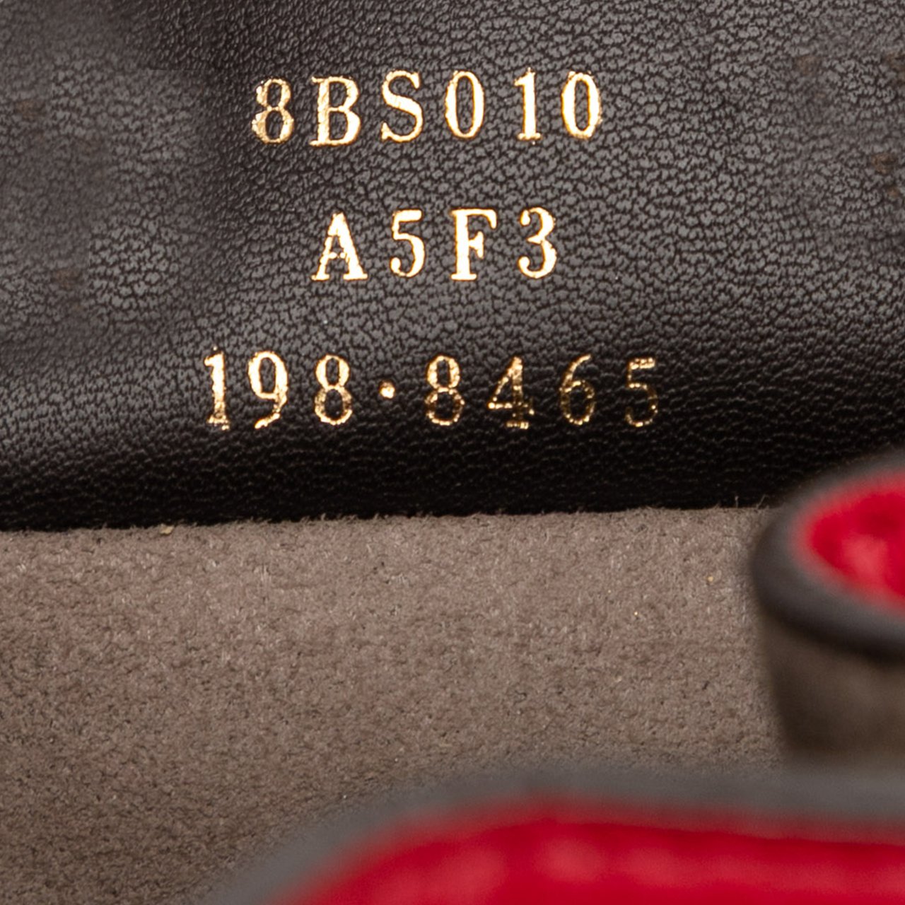 Fendi Mini Leather Mon Tresor Bucket Bag Rood