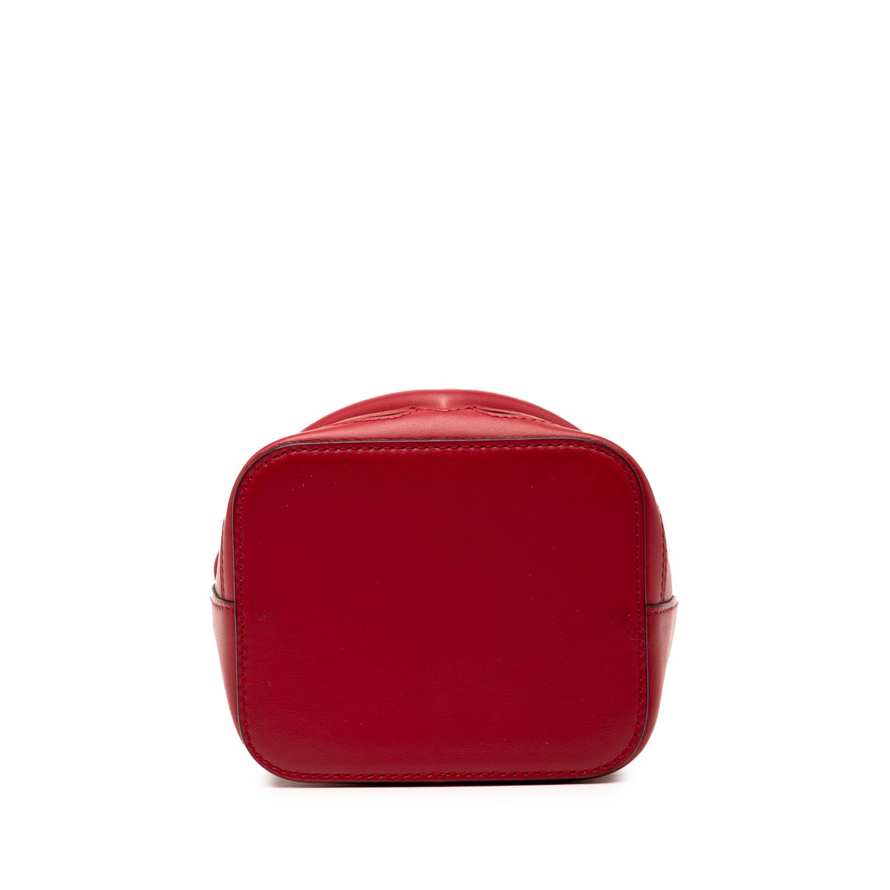 Fendi Mini Leather Mon Tresor Bucket Bag Rood