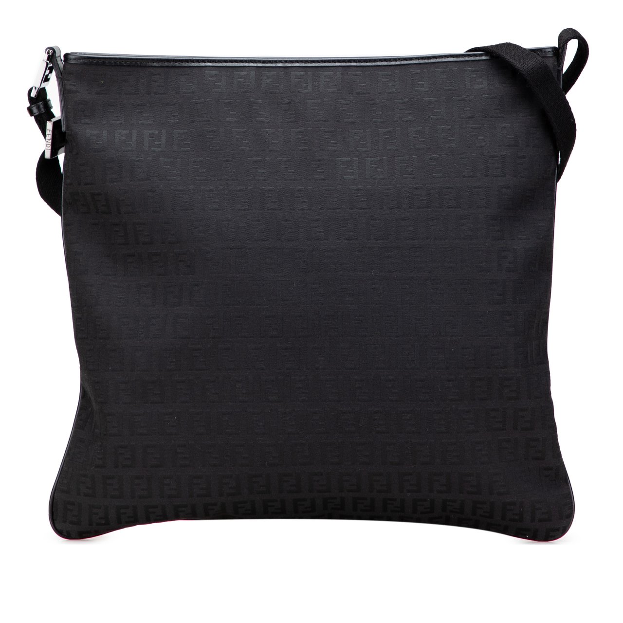 Fendi Zucchino Canvas Crossbody Zwart