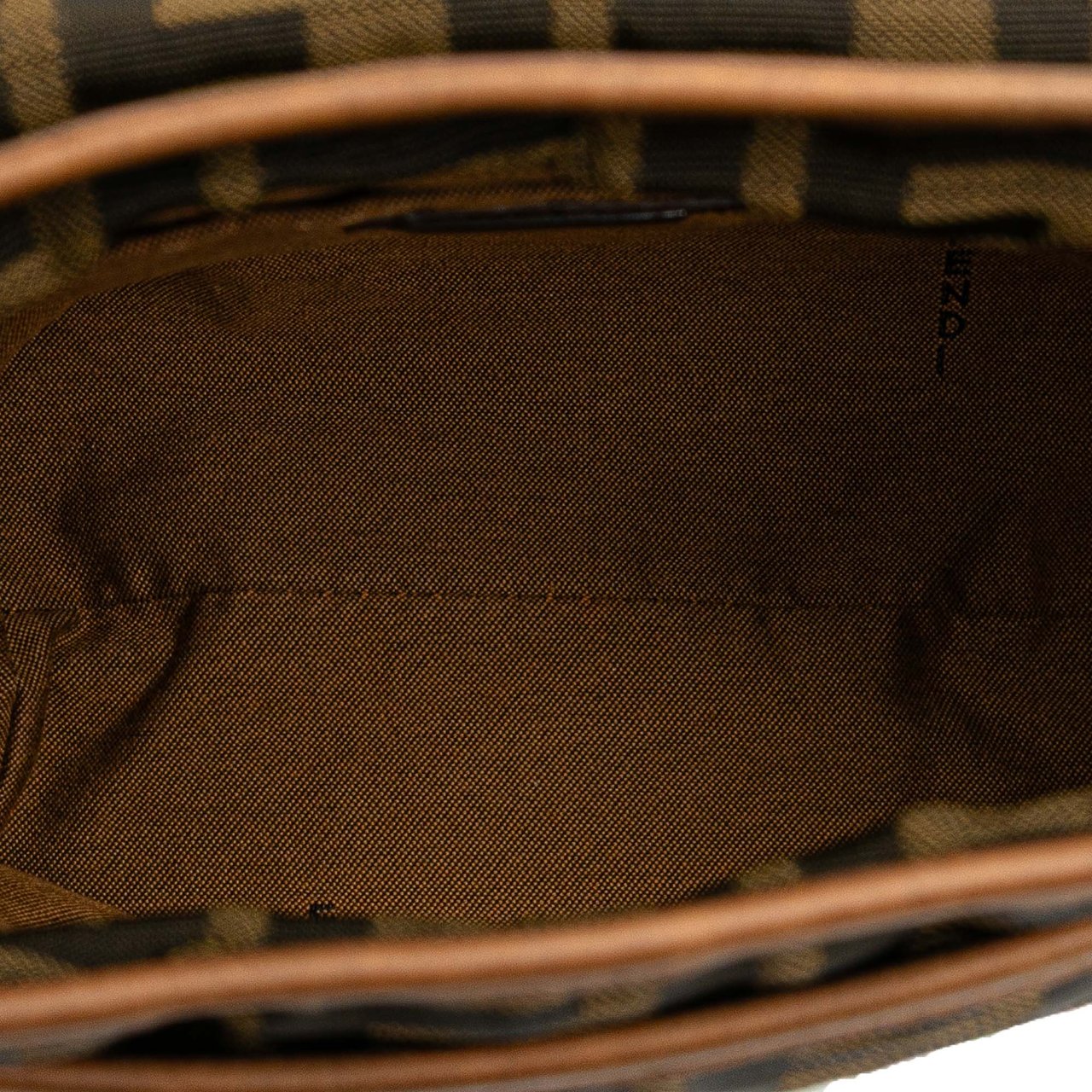 Fendi Mini FF Zucca Canvas Crossbody Bruin