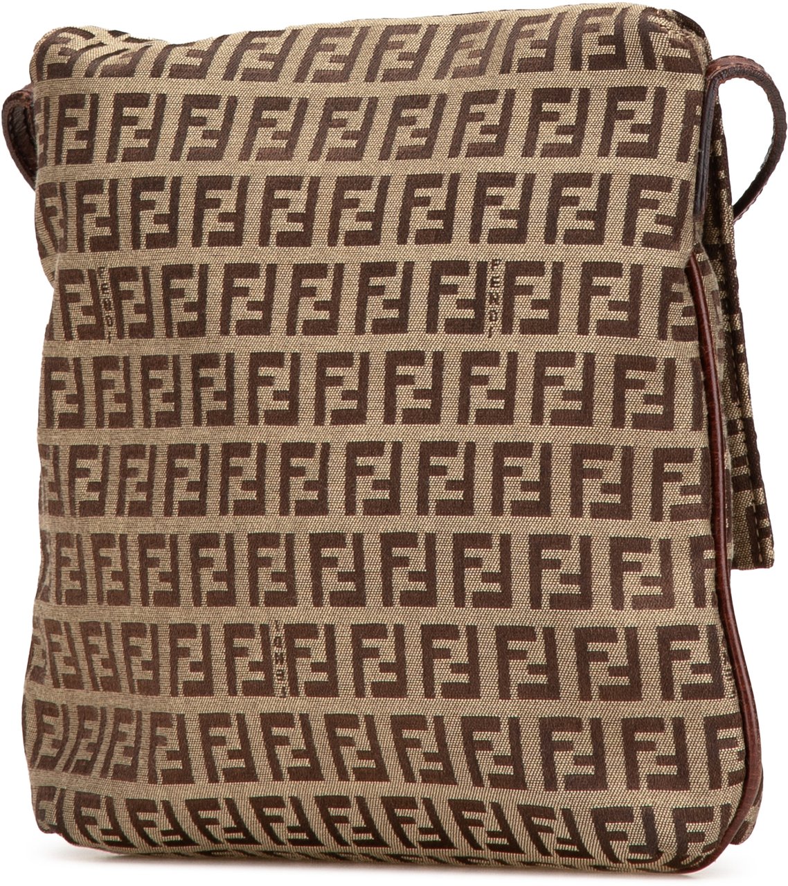 Fendi Zucchino Canvas Crossbody Bruin
