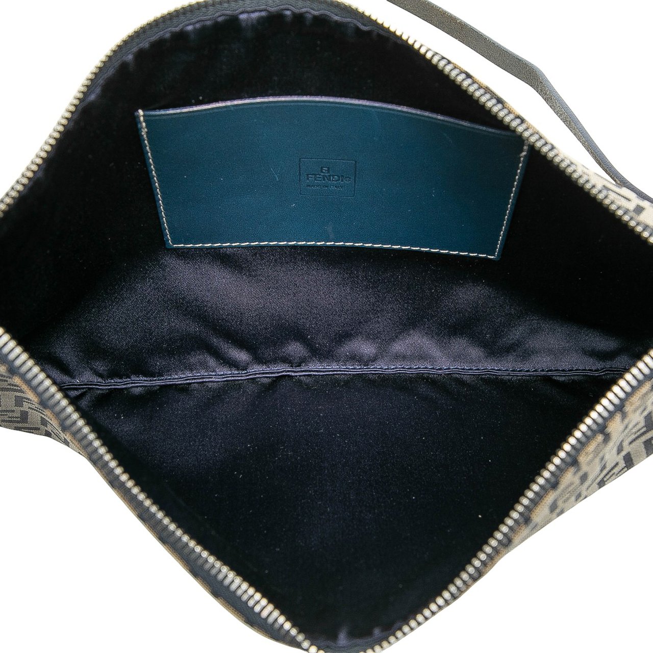 Fendi Zucchino Canvas Crossbody Grijs