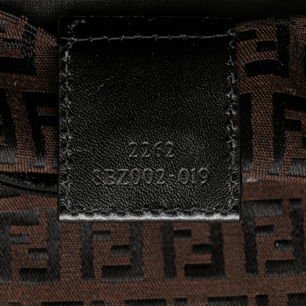 Fendi Zucchino Canvas Backpack Bruin