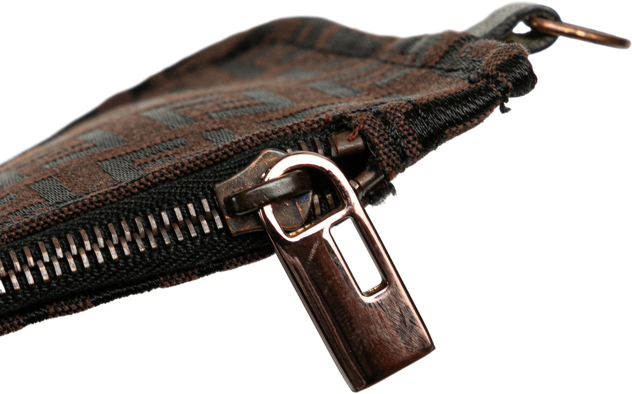 Fendi Zucchino Canvas Backpack Bruin