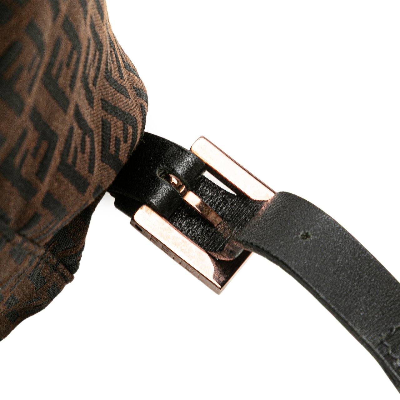 Fendi Zucchino Canvas Backpack Bruin