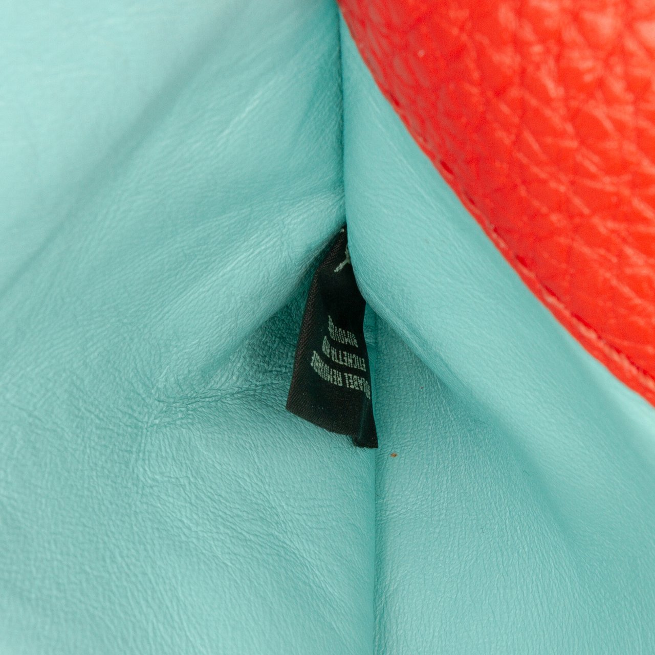 Fendi Large Leather Selleria Baguette Satchel Oranje