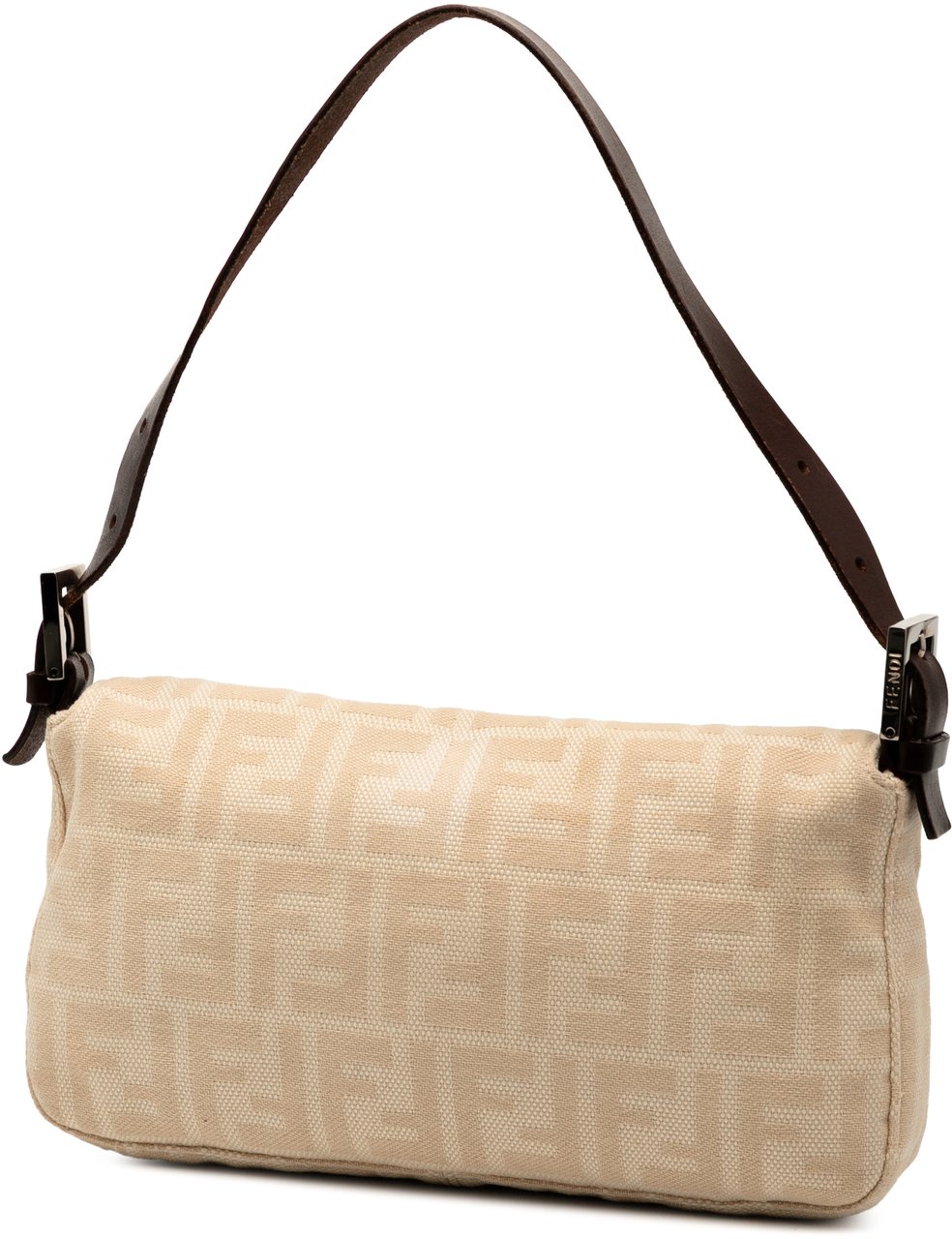 Fendi Zucca Canvas Baguette Bruin