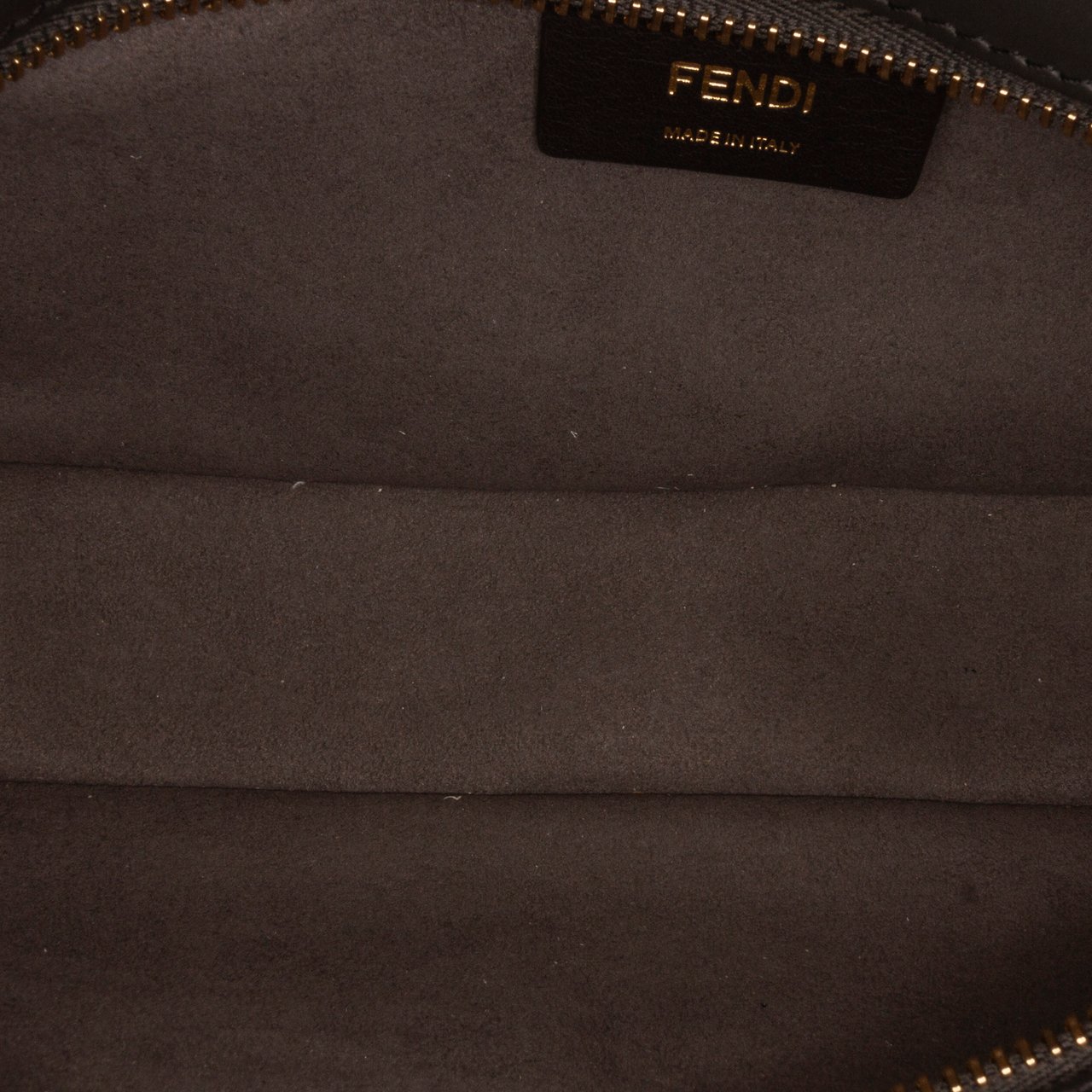Fendi Zucca O'lock Swing Satchel Grijs