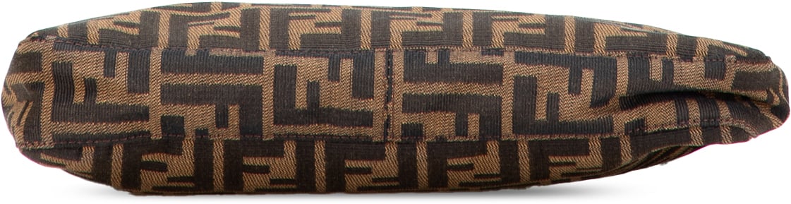 Fendi Zucca Canvas Shoulder Bag Bruin