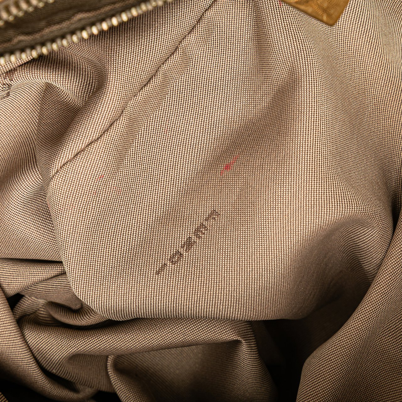 Fendi Zucchino Canvas Tote Bruin