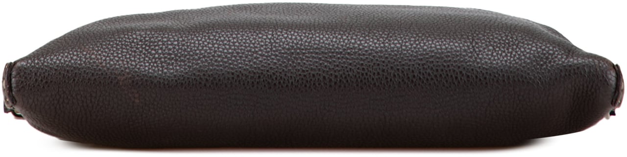 Fendi Leather Selleria Crossbody Bruin