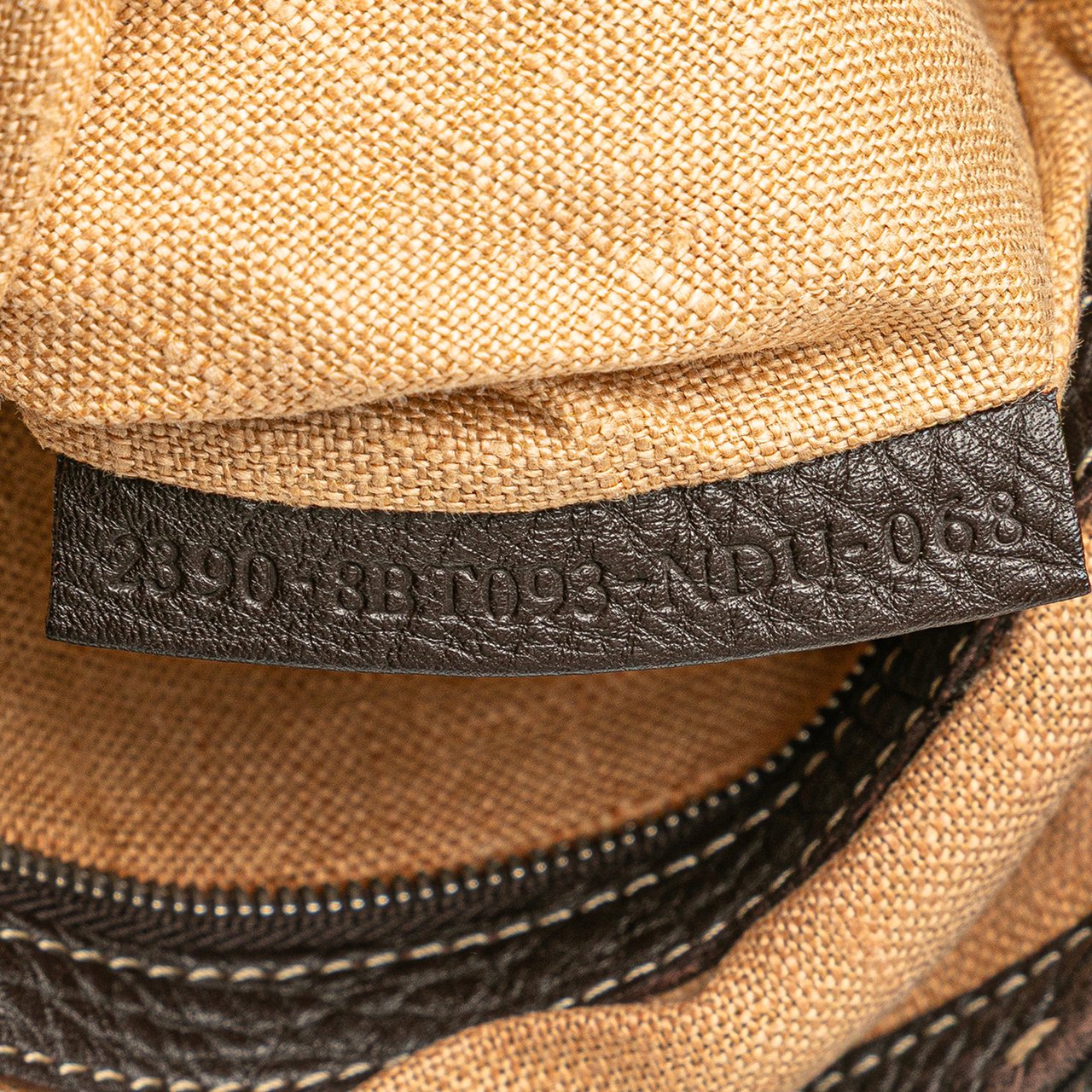 Fendi Leather Selleria Crossbody Bruin